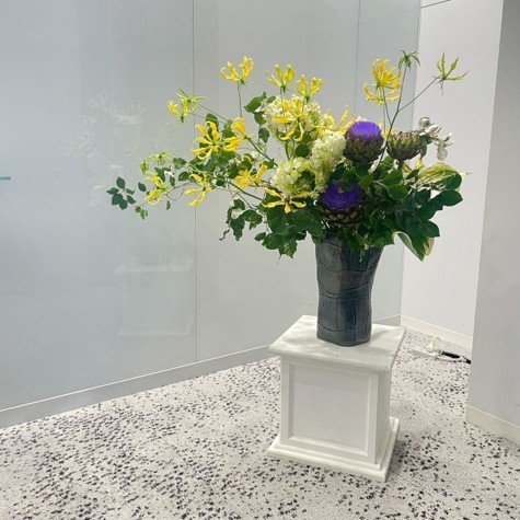 受付まわりの装花